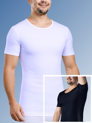 Dual T-Shirt Slimming body shaping t-shirt for men