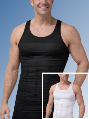 Slim Shaper het originele 140 Denier corrigerende shapewear slim shirt voor mannen
