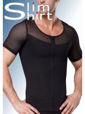 Body Zipper T-Shirt. Korrigierende Herrenweste für einen strafferen und schlankeren Oberkörper.