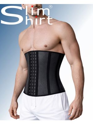 Perforierte Shapewear für Männer: Flexibel, figurformend, bietet Unterstützung für Taille, Bauch und unterer Rücken. 