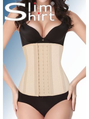 Latex waist shaper for women: Flexible, perforated design for a slim waist and lower back support.