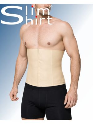 Get an instant slimmer silhouette with this corrective slimming belly and waistband for men.