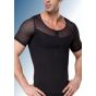 Figure-correcting men's T-Shirt: Reinforcement around the chest and abdomen for a tighter appearance.