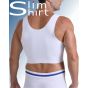 Slim Fit Binder compression shirt white back view comfortable design