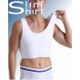 Slim Fit Binder compression shirt men white front view slim silhouette