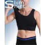 Slim Fit Binder compression shirt men black side view smooth fit