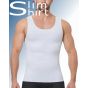 Slim Fit Shaper Kompressionsshirt Herren weiß Vorderansicht nahtlos Shapewear