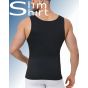 Slim Fit Shaper Kompressionsshirt Herren schwarz Rückansicht zweite Haut Effekt