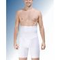 Sturdy corrective underwear with belly/waistband and double silicone strip to prevent slipping.