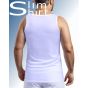 Tank Chest gynaecomastie shirt, voor en na, effectieve compressie voor een vlakke borst.