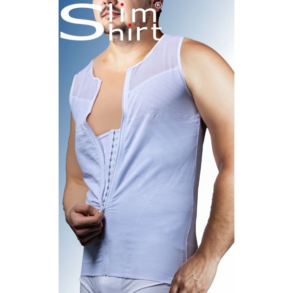 Body Shaper Zipper Heren Ingebouwde Buikband Rugondersteuning