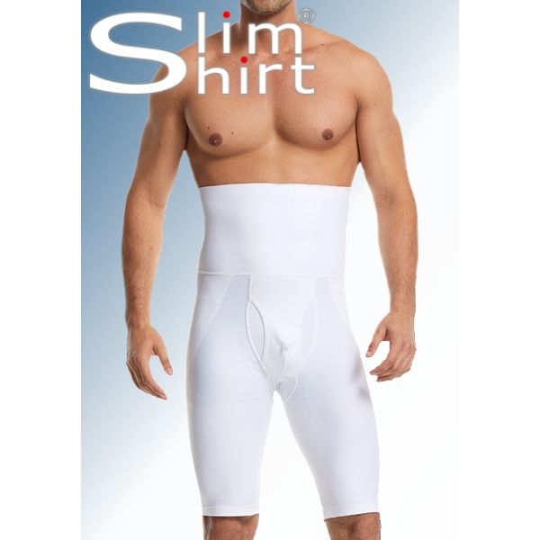 High waist compression shorts with strong belly band for men