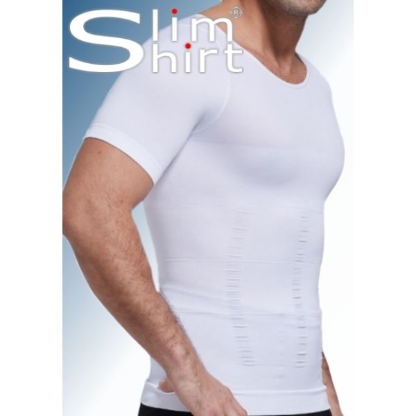 Body shaping shapewear T-shirt for men