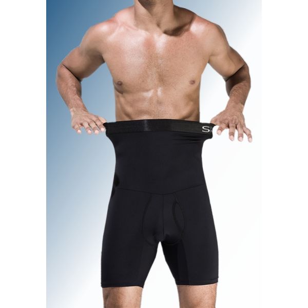 Figuurcorrigerende boxershort met buik tailleband voor heren