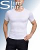 Mannen shapewear t shirt: Verstevigd met Spandex drukpunten voor ondersteuning en compressie.