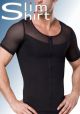 Body Zipper T-Shirt. Corrigerend mannen T-Shirt voor een strakker en slanker bovenlichaam.
