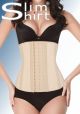 Latex waist shaper for women: Flexible, perforated design for a slim waist and lower back support.