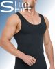 Slim Fit Shaper shapewear shirt mannen zwart zijaanzicht naadloos compressie shirt