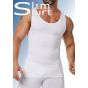 Komfortables nahtloses korrigierendes Tanktop-Shirt für Herren mit unsichtbarer Passform.
