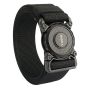 Tactical belt black metal buckle detail
