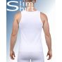 Laser cut shapewear shirt men white back view second skin