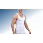 Laser cut compression shaper shirt white
