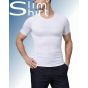 Compression underwear for men: Corrective shapewear T-shirt with a seamless body.