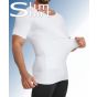 Erzielen Sie perfekte Korrektur in unserem Herren-Body Shaper T-Shirt mit integriertem Bauchband.