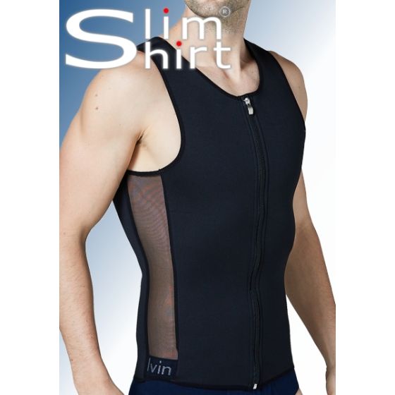 Get an instantly slimmer appearance with our figure-correcting Shaping Sauna slimming vest for men!